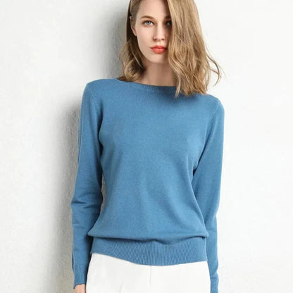 Soft Women's Classic Cashmere Pullover Sweater