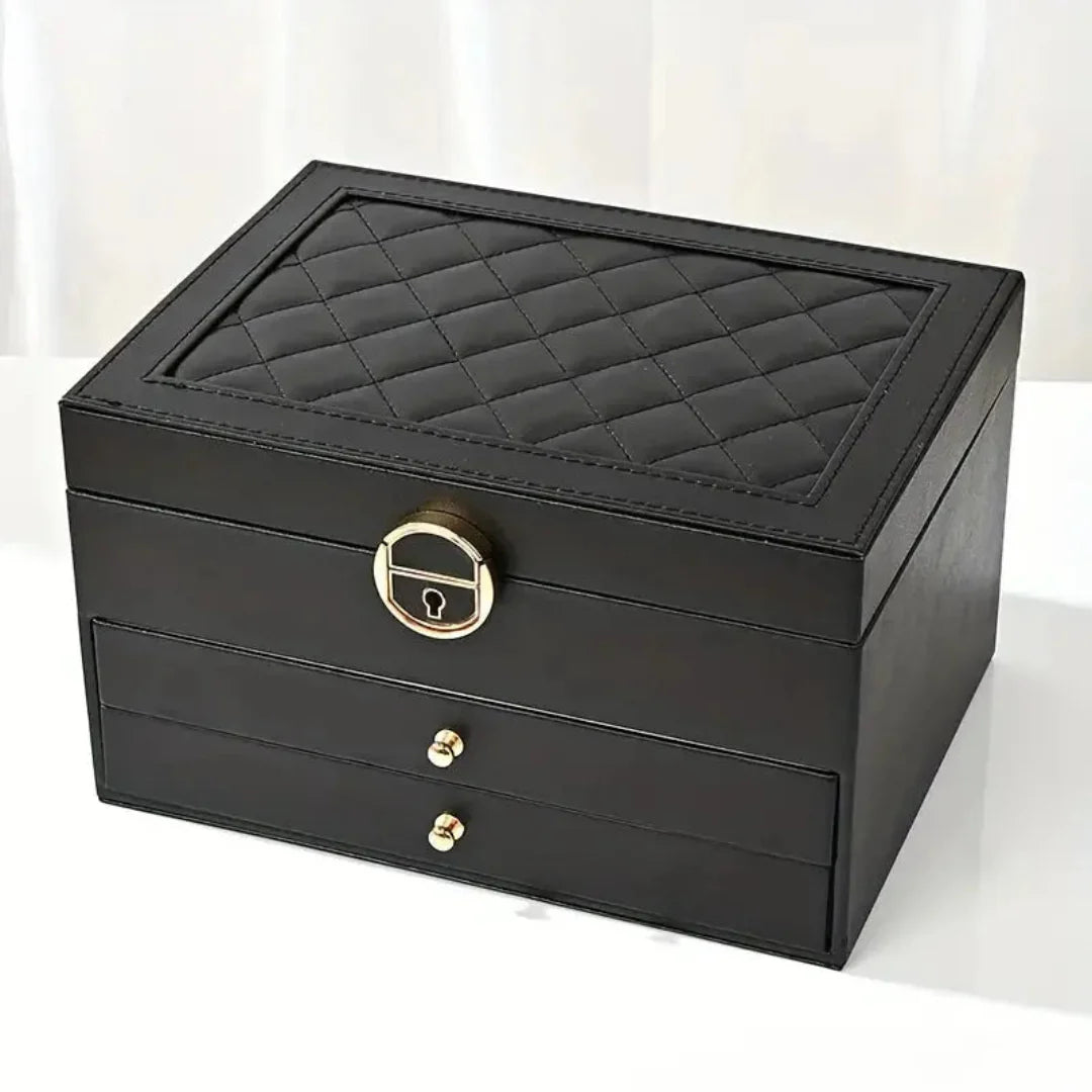 Luxury Stackable Leather Jewelry Case
