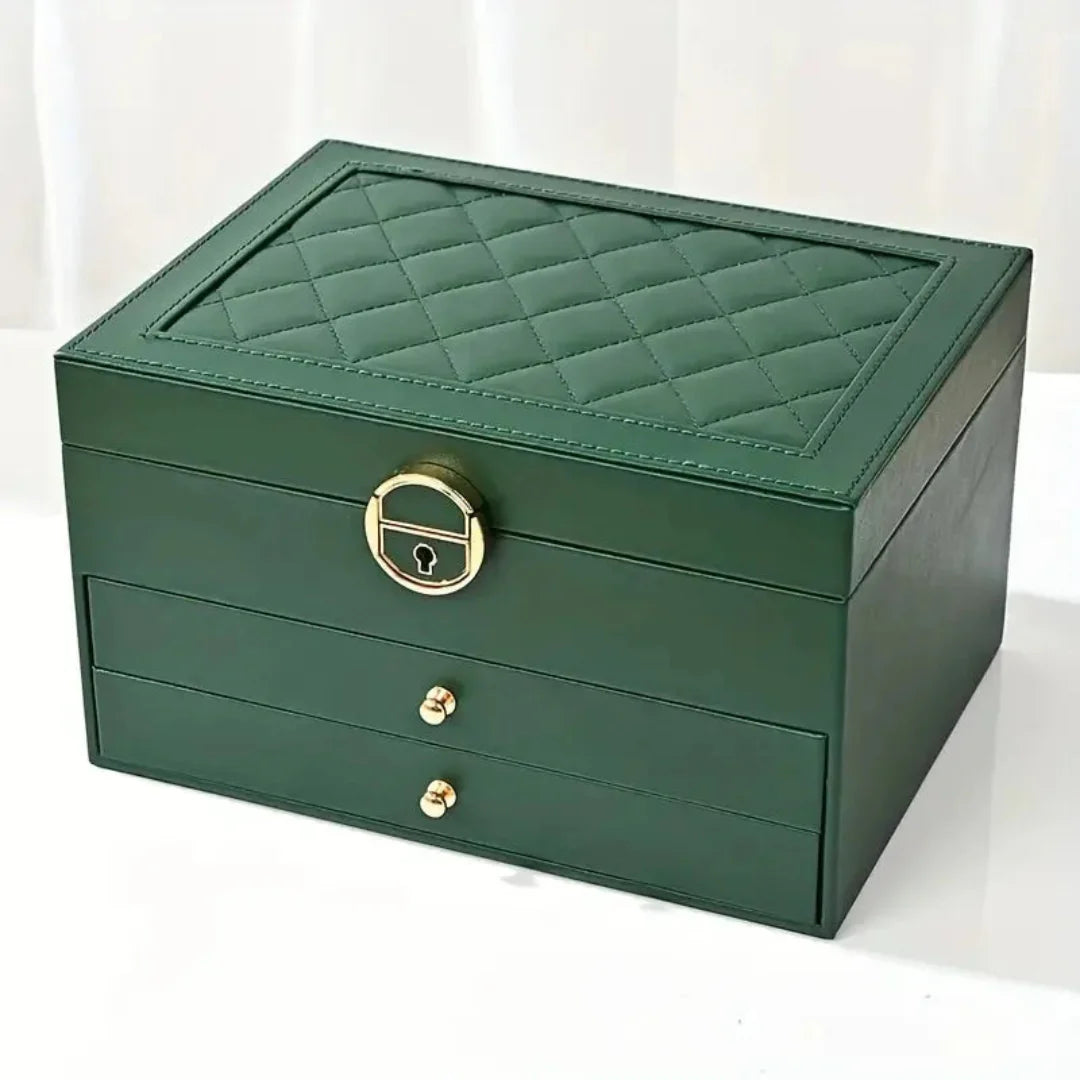 Luxury Stackable Leather Jewelry Case