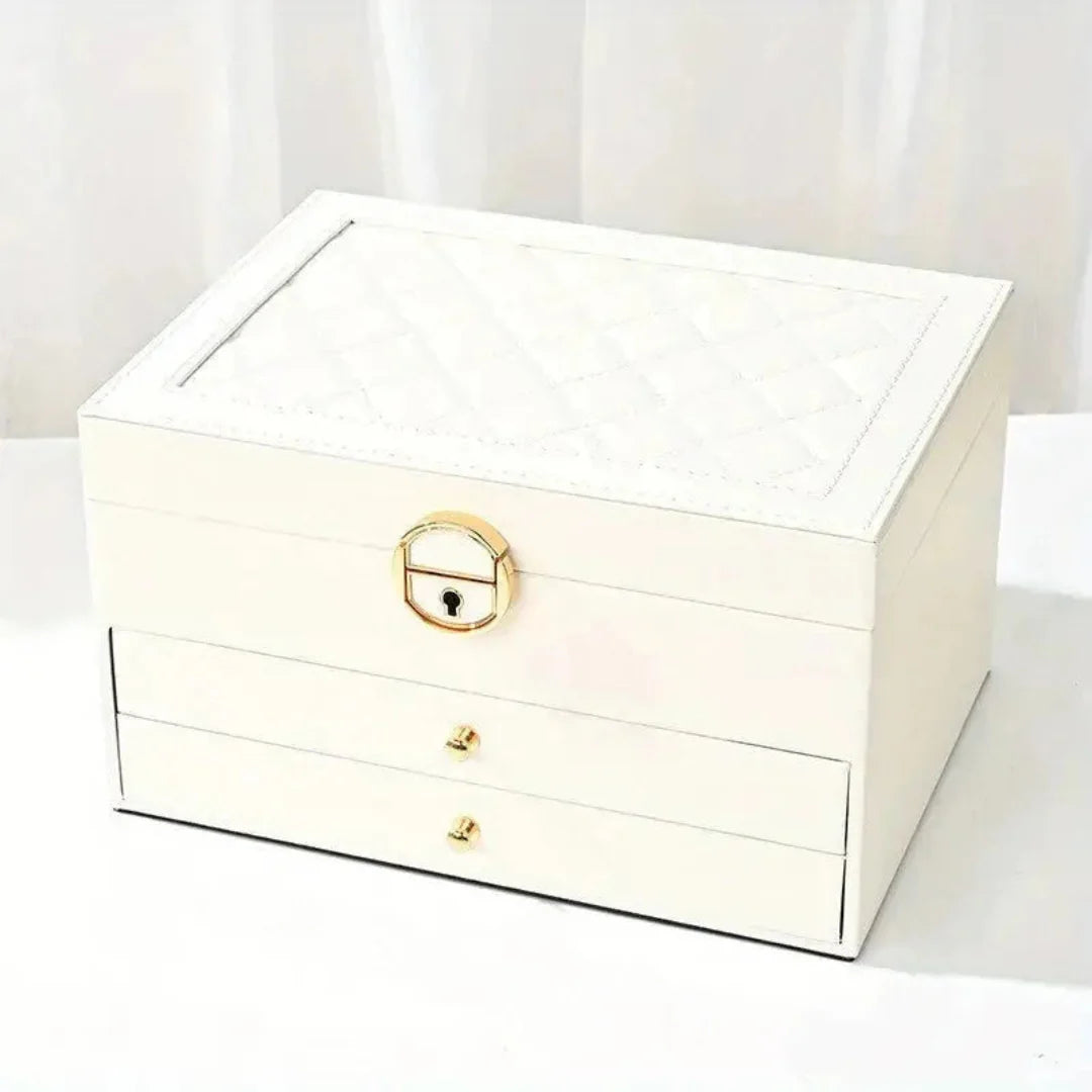 Luxury Stackable Leather Jewelry Case
