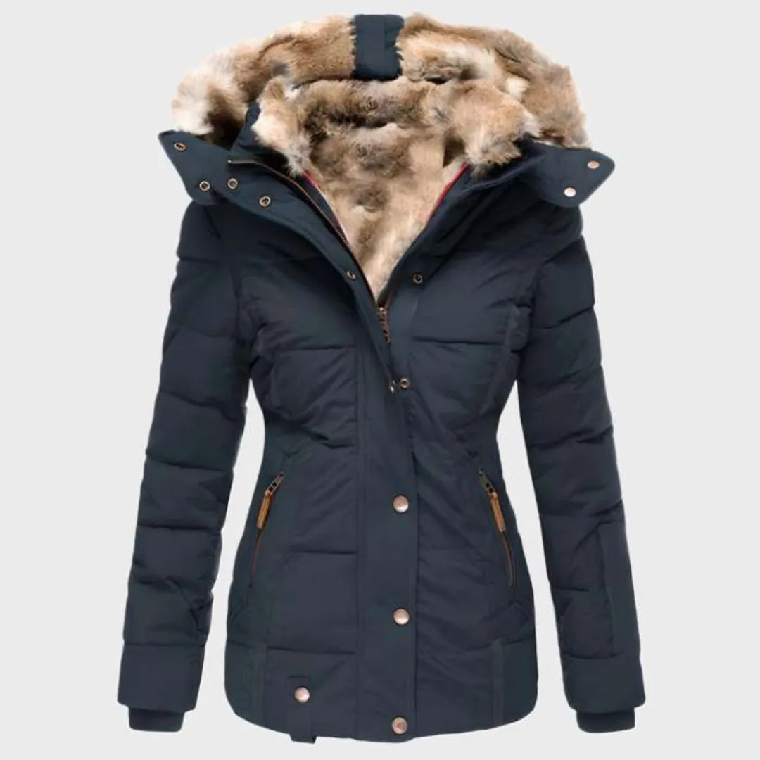 Warm Fleece Lined Women's Puffer Coat