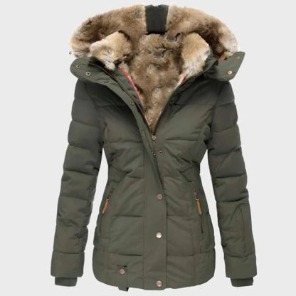 Warm Fleece Lined Women's Puffer Coat