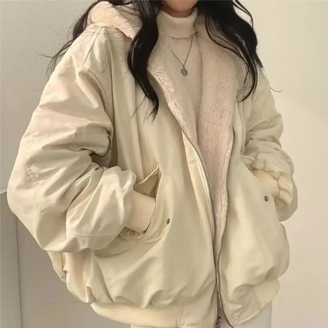 Versatile Double Sided Zip Hooded Jacket