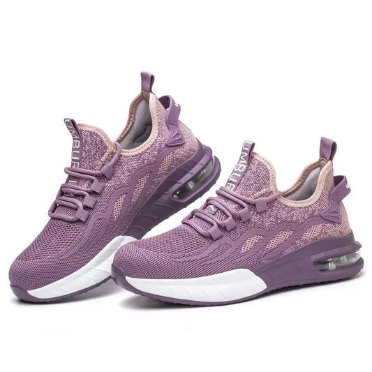 Women's Comfortable Work Sneakers - Lightweight Protective Shoes - Luxicro