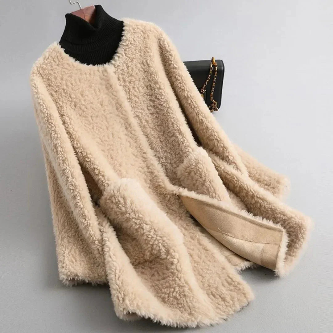 Luxurious Sheepskin Winter Coat - EasyApparels