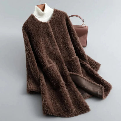 Luxurious Sheepskin Winter Coat