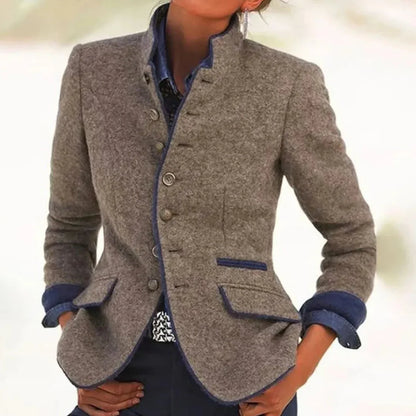 Classic Fit Double Breasted Ladies Blazer - EasyApparels