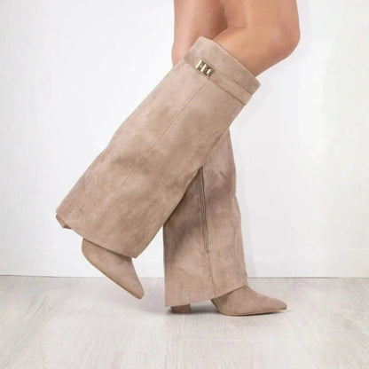 Ladies Soft Leather High Boots