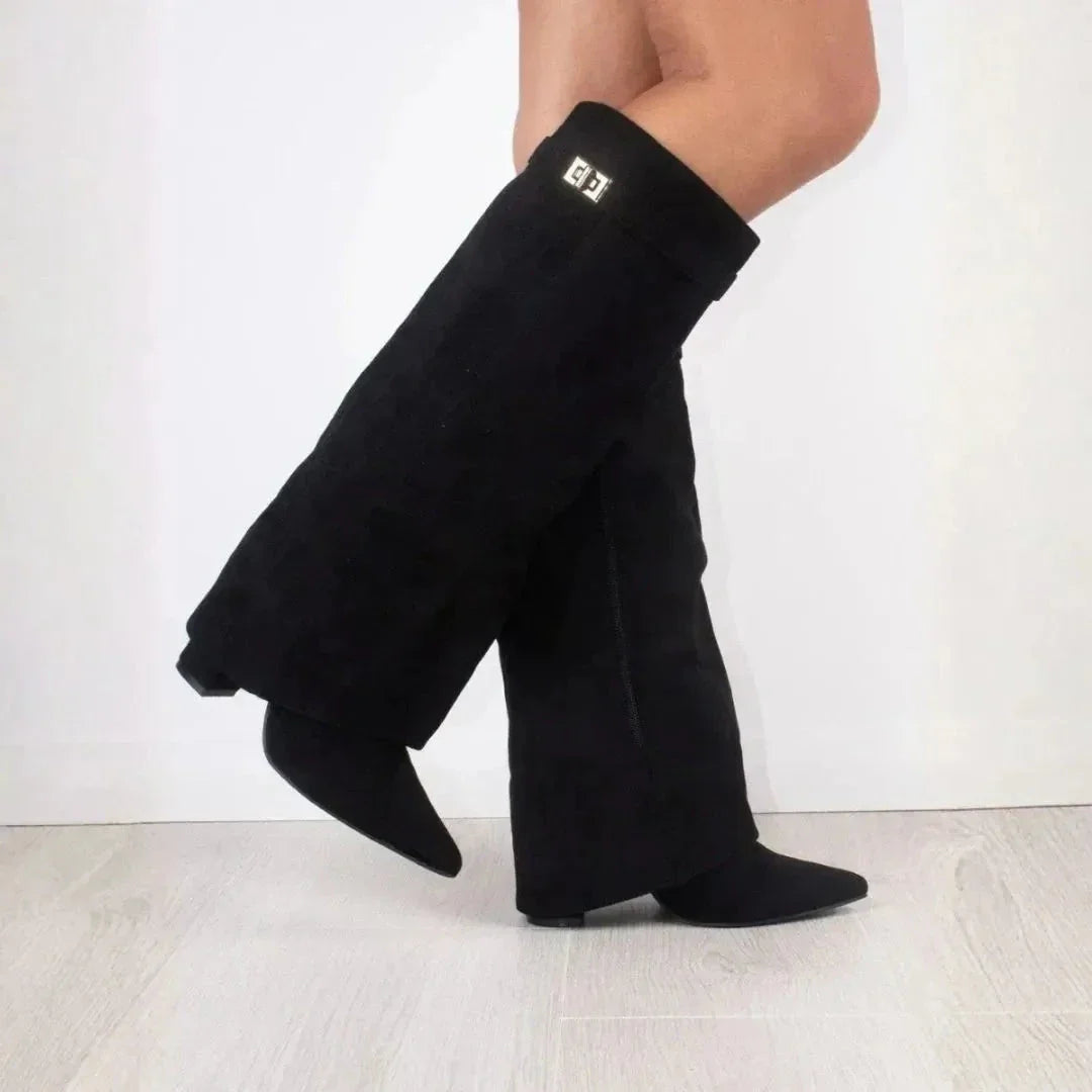 Ladies Soft Leather High Boots