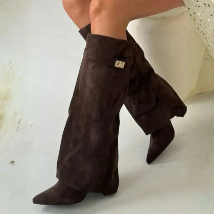 Ladies Soft Leather High Boots