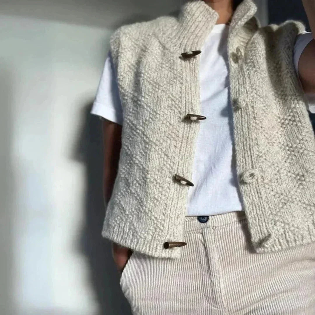 Ladies Classic Zip Wool Waistcoat