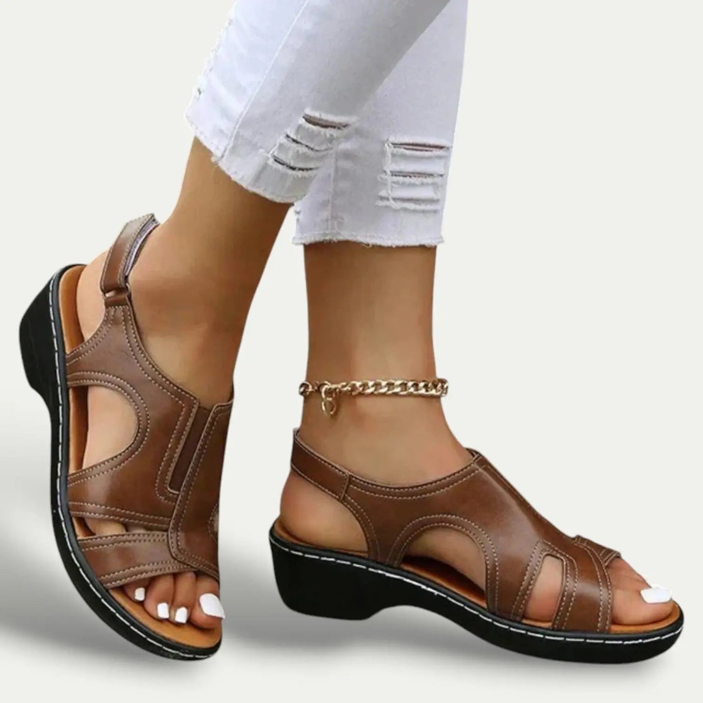 Soft Womens Flat Sandals with Padded Insoles - EasyApparels