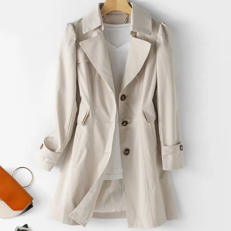 Classic Waterproof Ladies Long Coat