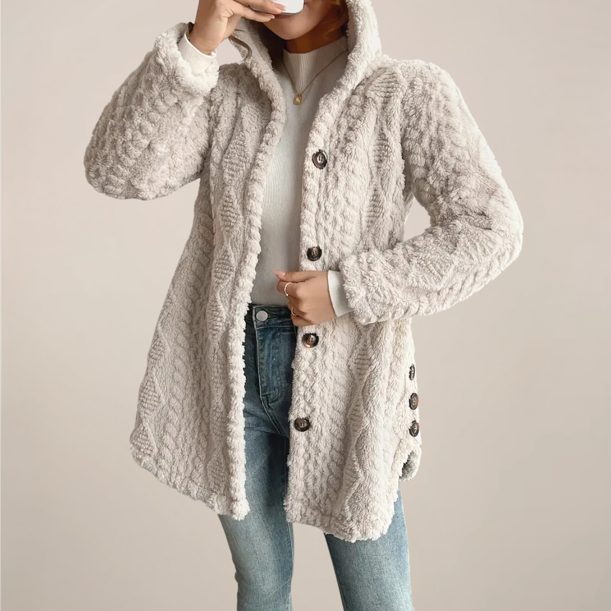 Soft Fleece Hooded Coat for Women All Year Round