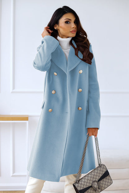 Women's Warm Classic Double-Breasted Winter Coat