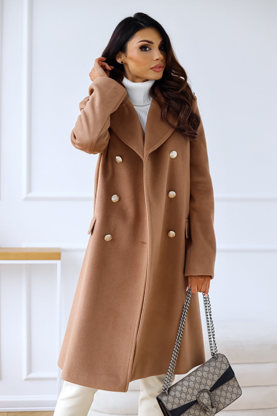 Women's Warm Classic Double-Breasted Winter Coat