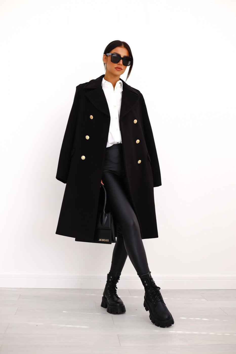 Women's Warm Classic Double-Breasted Winter Coat - Vossary