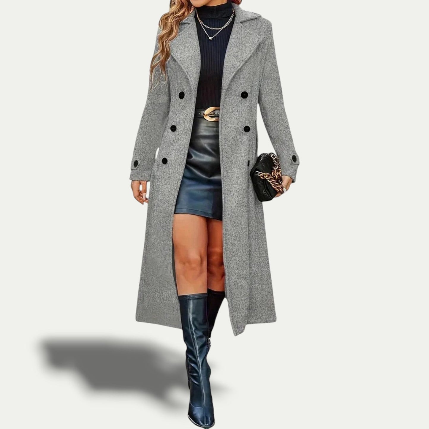 Stylish Ladies' Winter Overcoat - Vossary