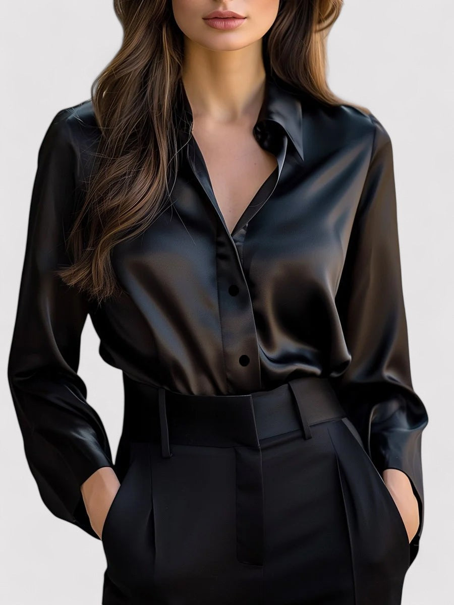 Elegant Soft Formal Women's Blouse - Vossary