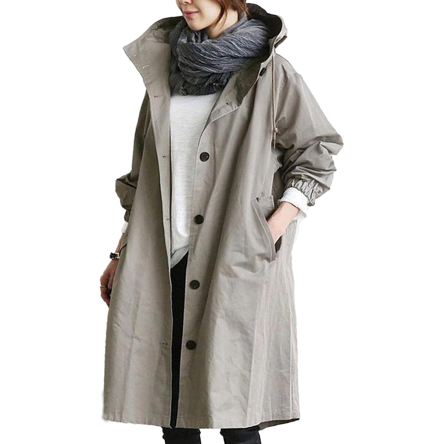 Stylish Water-Resistant Parka Coat