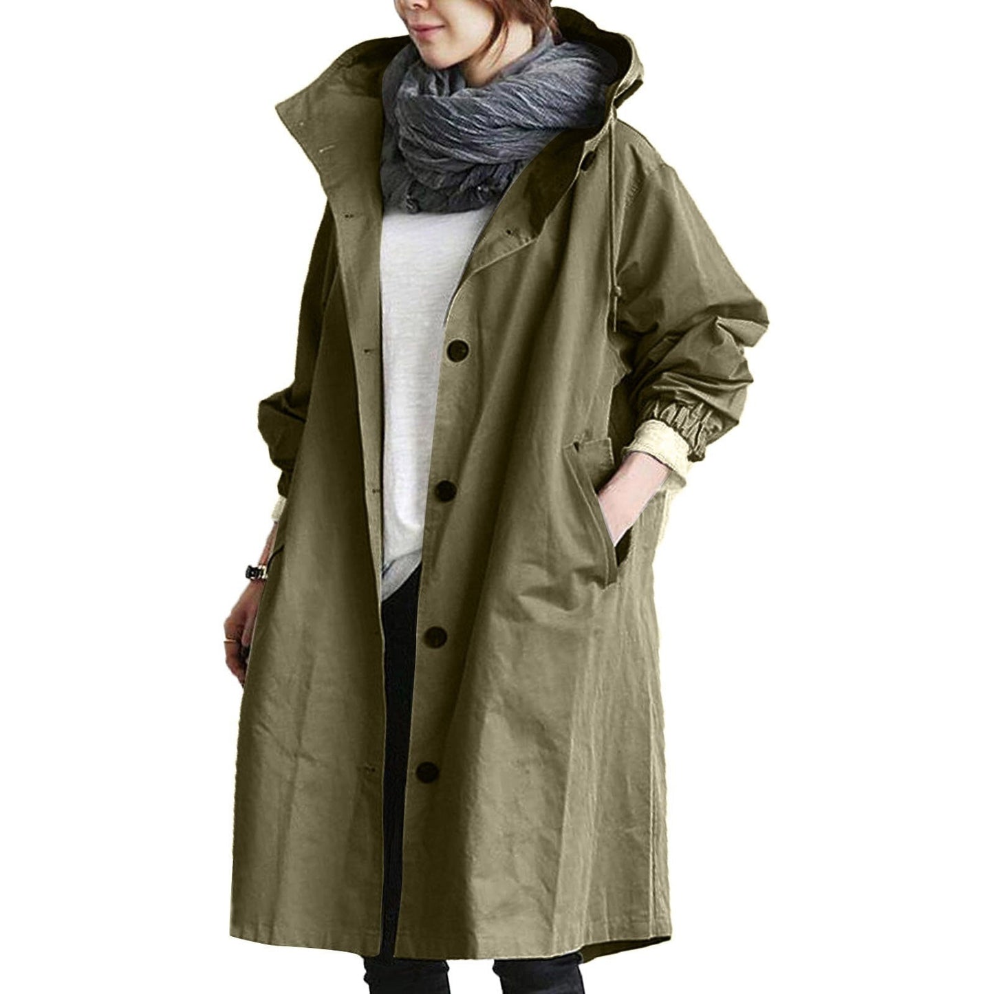 Stylish Water-Resistant Parka Coat - Vossary