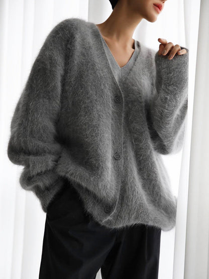 Soft Women's Knit V-Neck Sweater