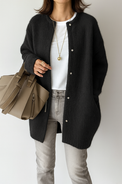 Stylish Oversized Knitted Cardigan for Women