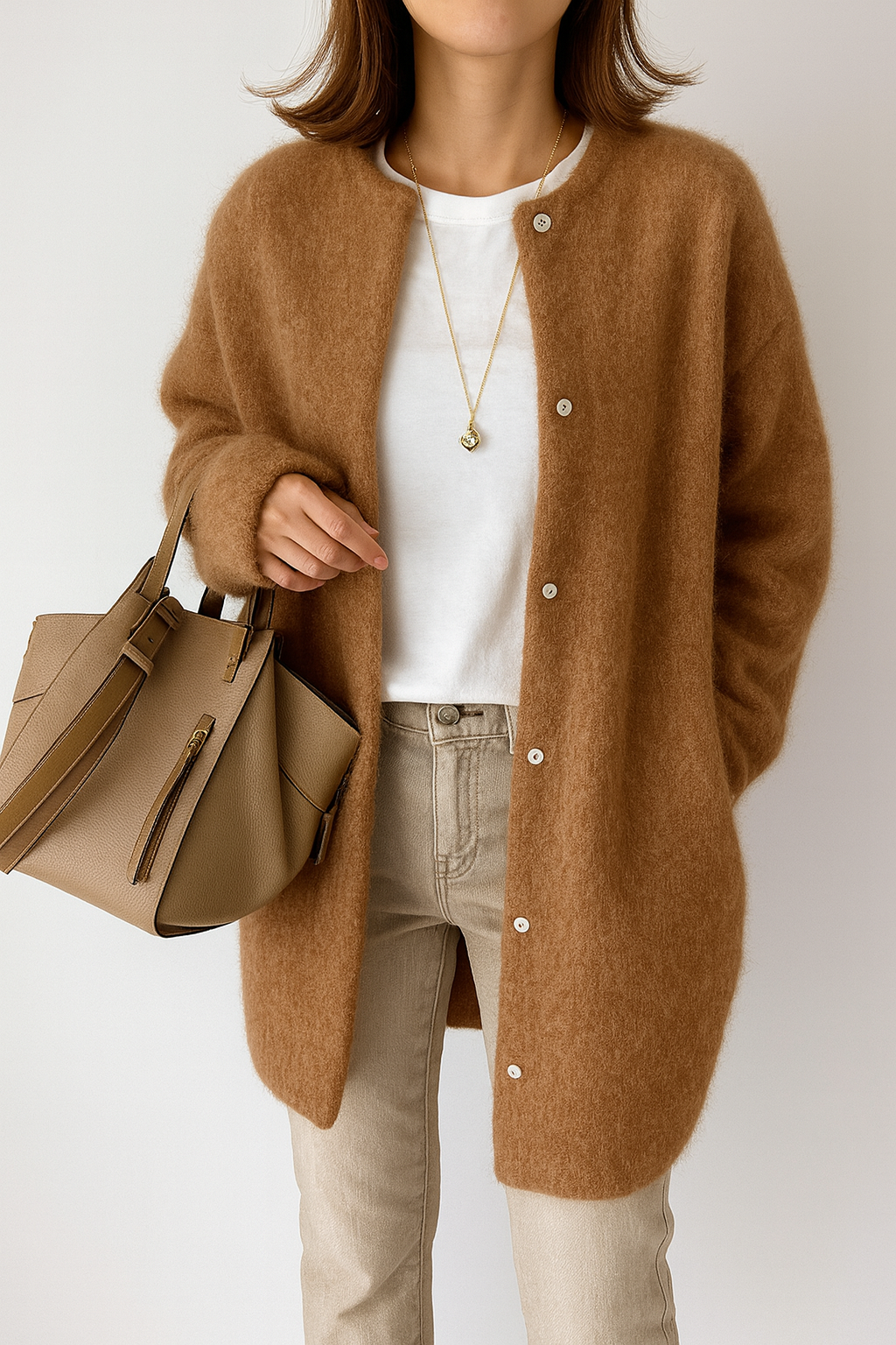 Stylish Oversized Knitted Cardigan for Women