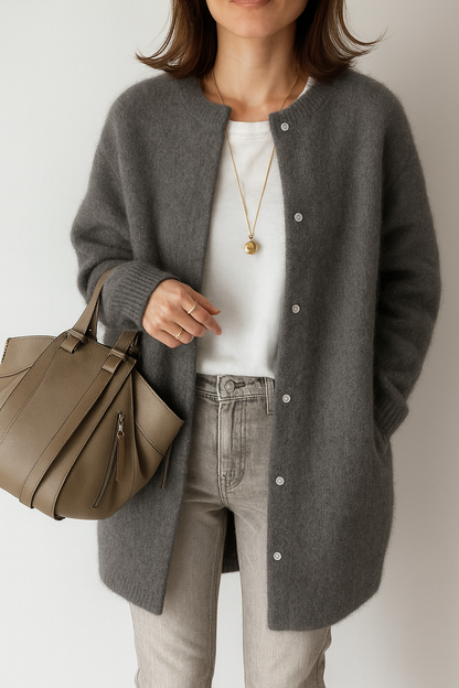 Stylish Oversized Knitted Cardigan for Women