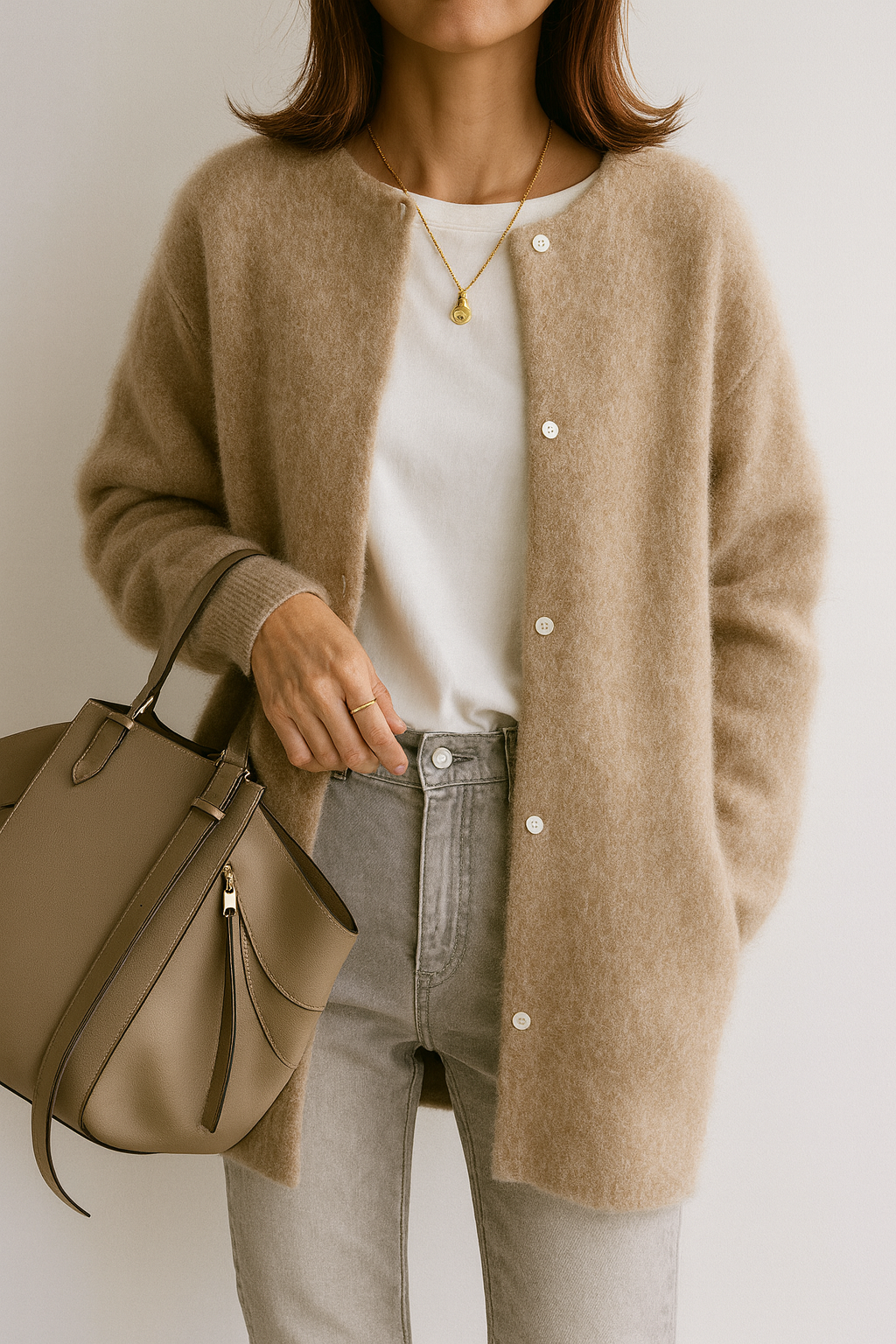 Stylish Oversized Knitted Cardigan for Women