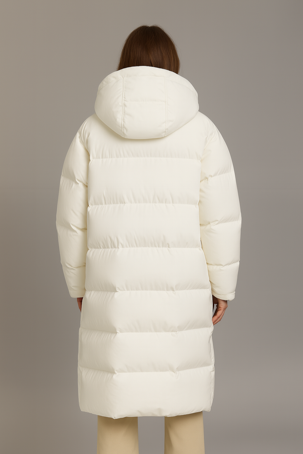 Warm Women's Down Filled Parka Coat for Winter