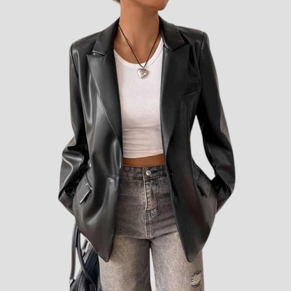 Classic Ladies Black Tailored Blazer Jacket