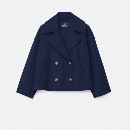 Classic Female Short Jacket - Elegant Open Front Design