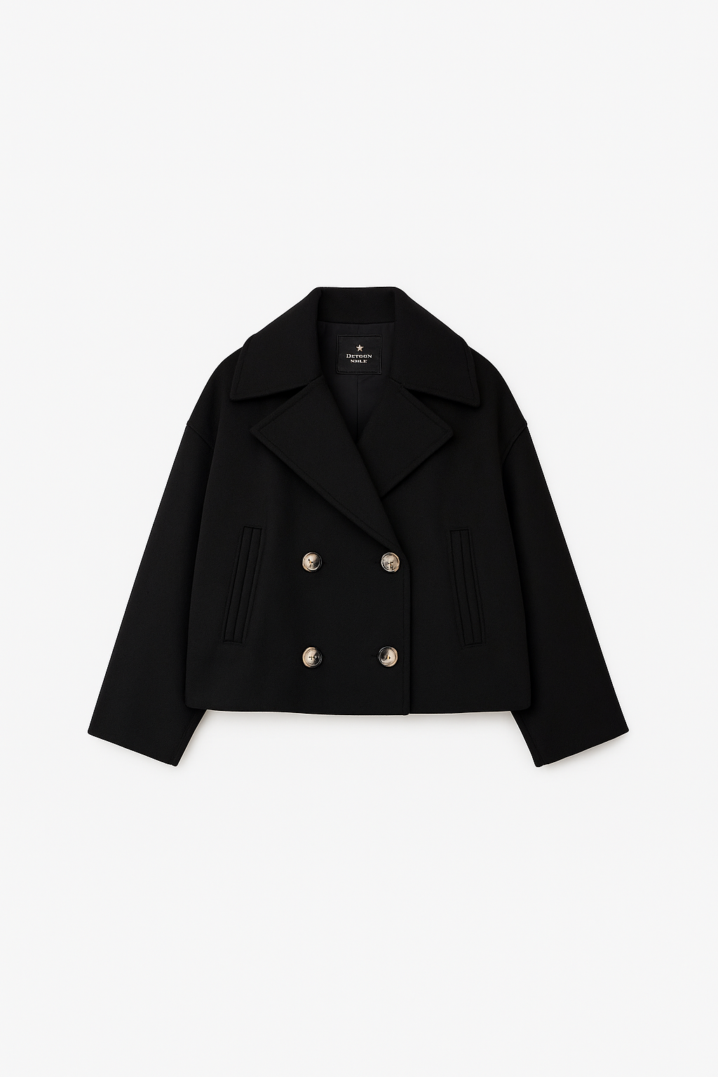 Classic Female Short Jacket - Elegant Open Front Design