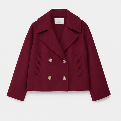 Classic Female Short Jacket - Elegant Open Front Design
