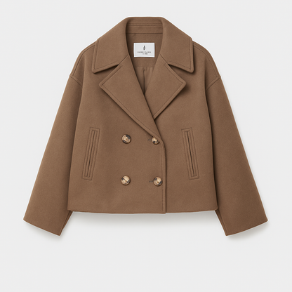 Classic Female Short Jacket - Elegant Open Front Design