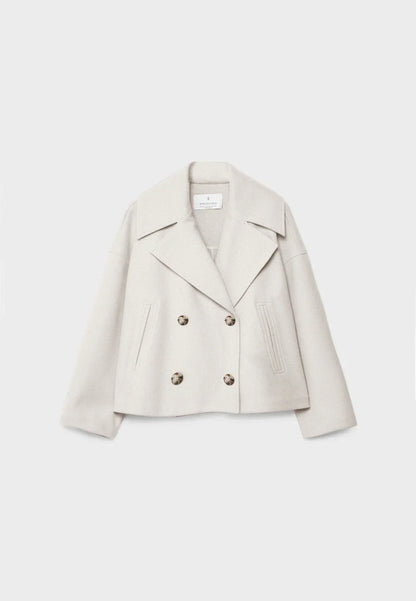 Classic Female Short Jacket - Elegant Open Front Design - Vossary