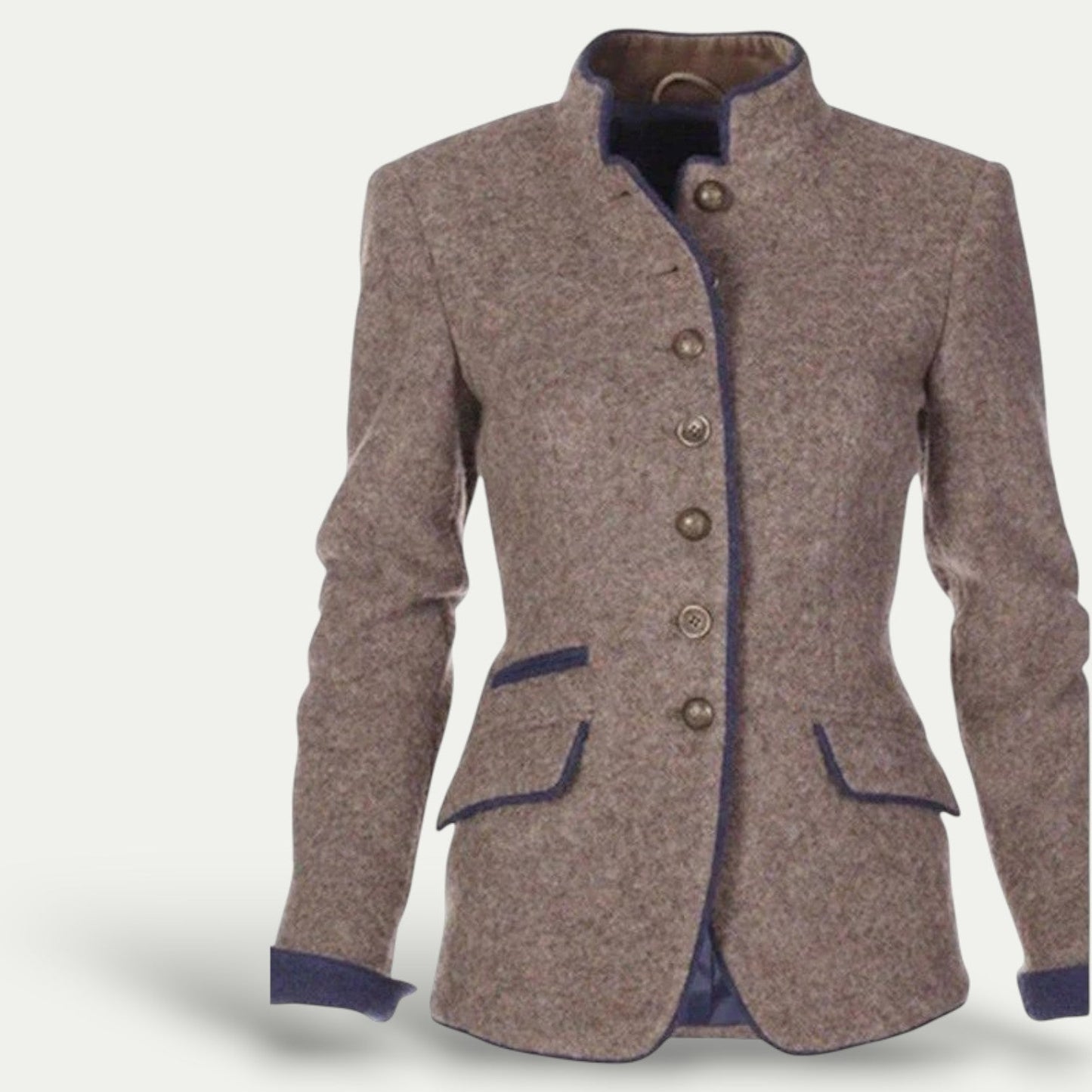 Stylish Ladies' Short Jacket with Classic Collar