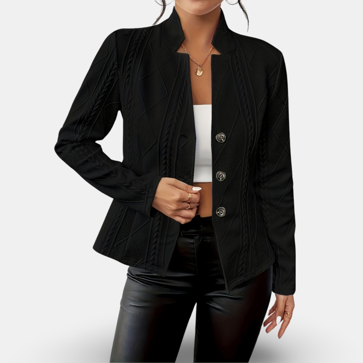 Stylish Patterned Jacket for Women Everyday Wear