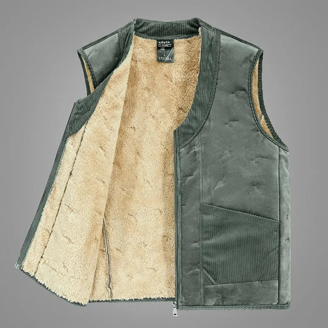 Fleece Lined Reversible Puffer Vest - EasyApparels