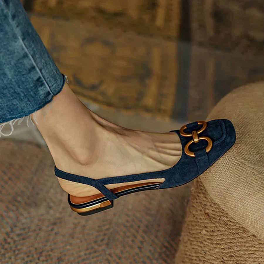 Comfortable Low Heel Slingback Shoes