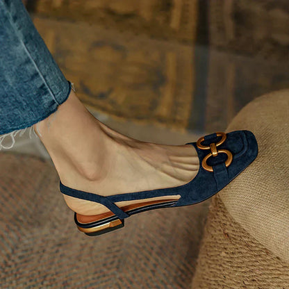 Comfortable Low Heel Slingback Shoes
