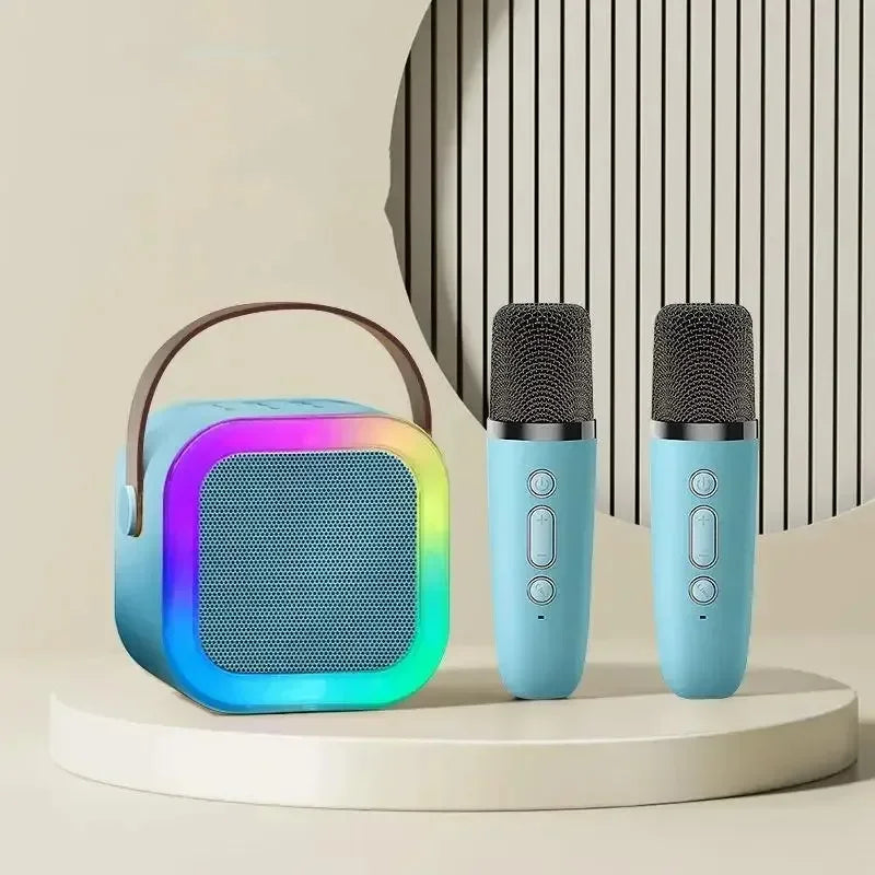 Compact Wireless Karaoke System with Microphones