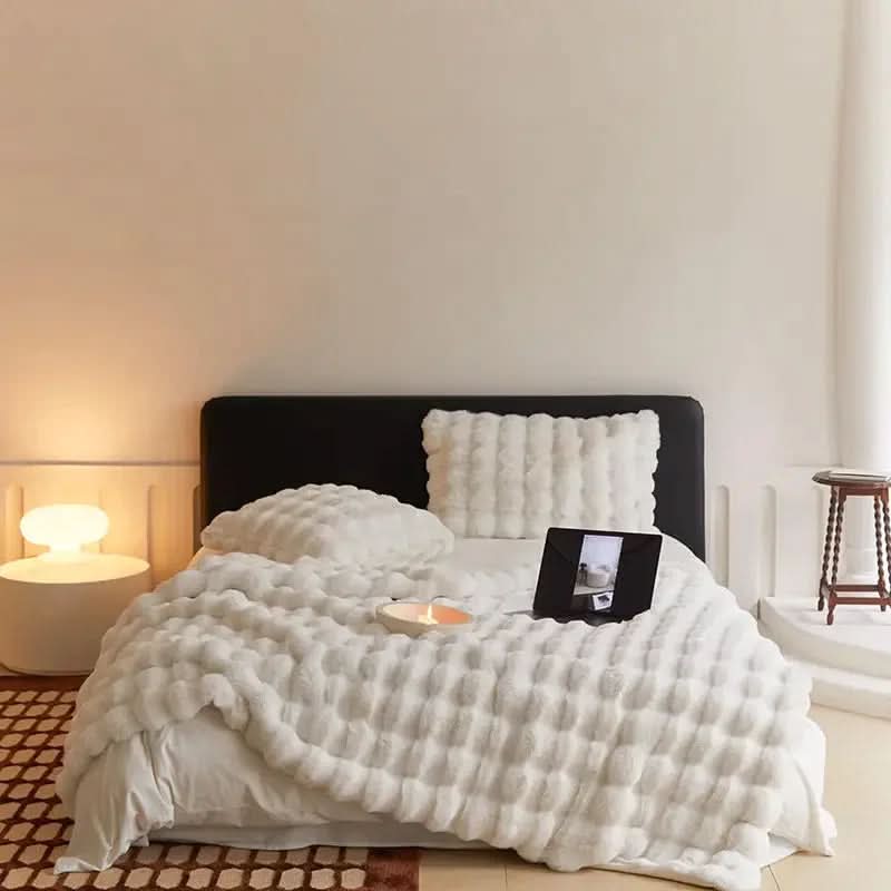 Plush Cozy Quilted Throw Blanket