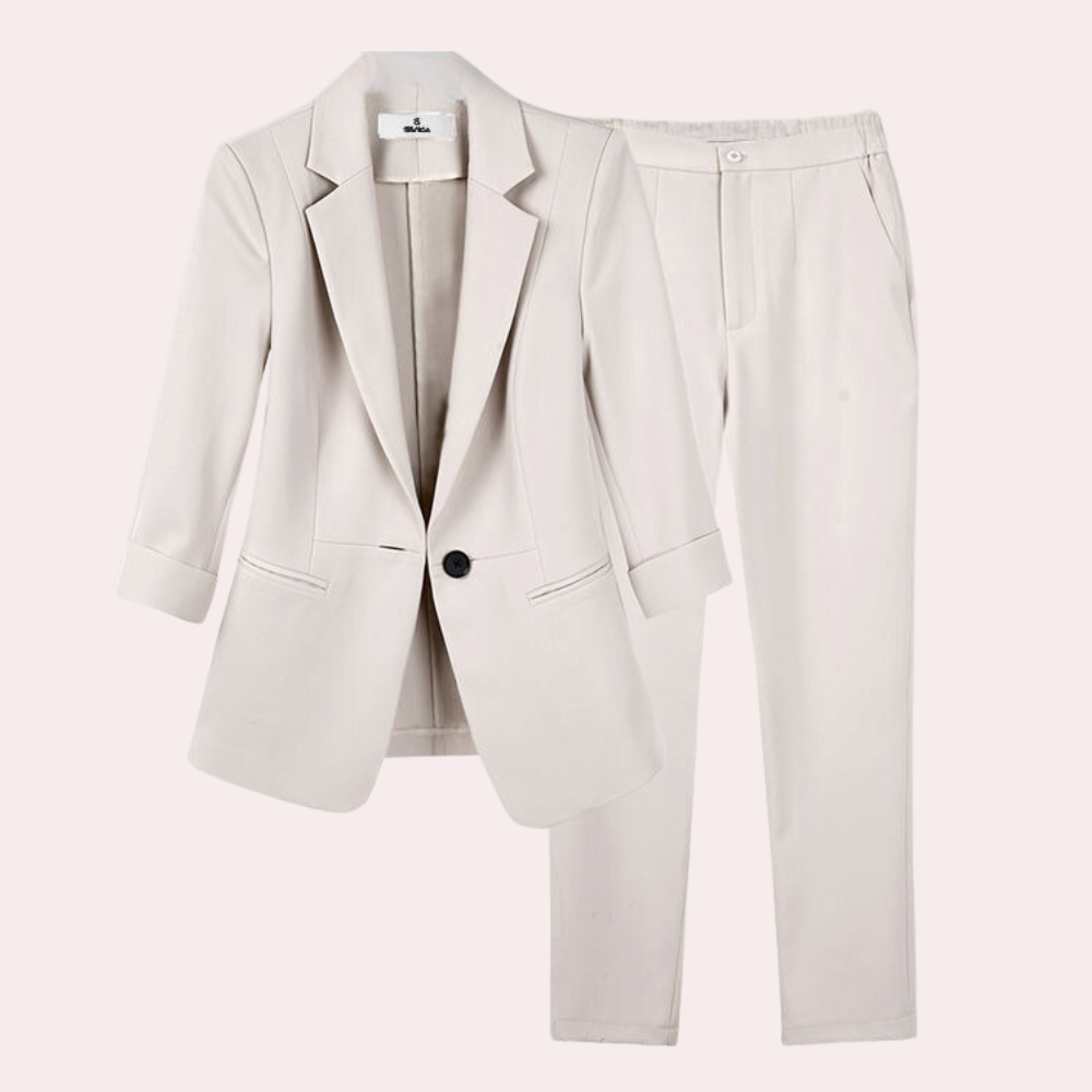 Elegant Women's Suit Jacket and Trousers