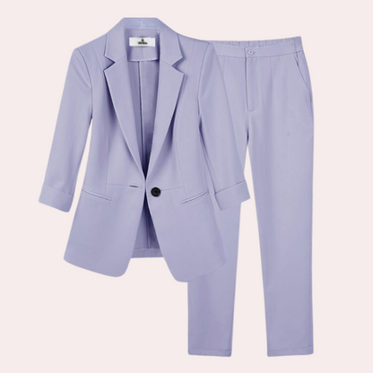 Elegant Women's Suit Jacket and Trousers
