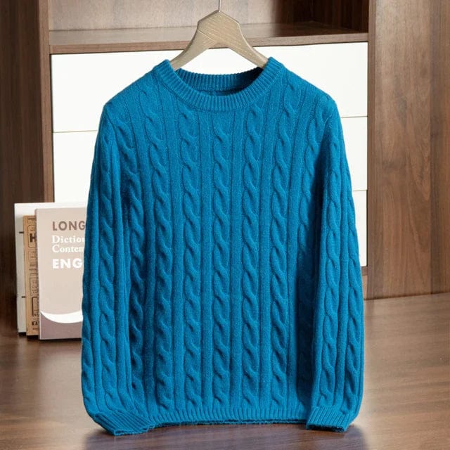 Soft Crew Neck Long Sleeve Sweater for Men