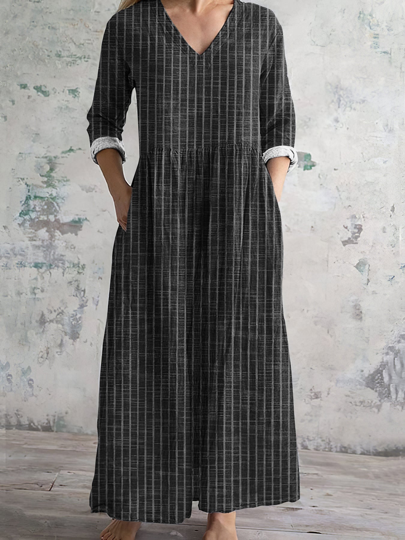 Comfortable Striped Maxi Dress for Women - EasyApparels