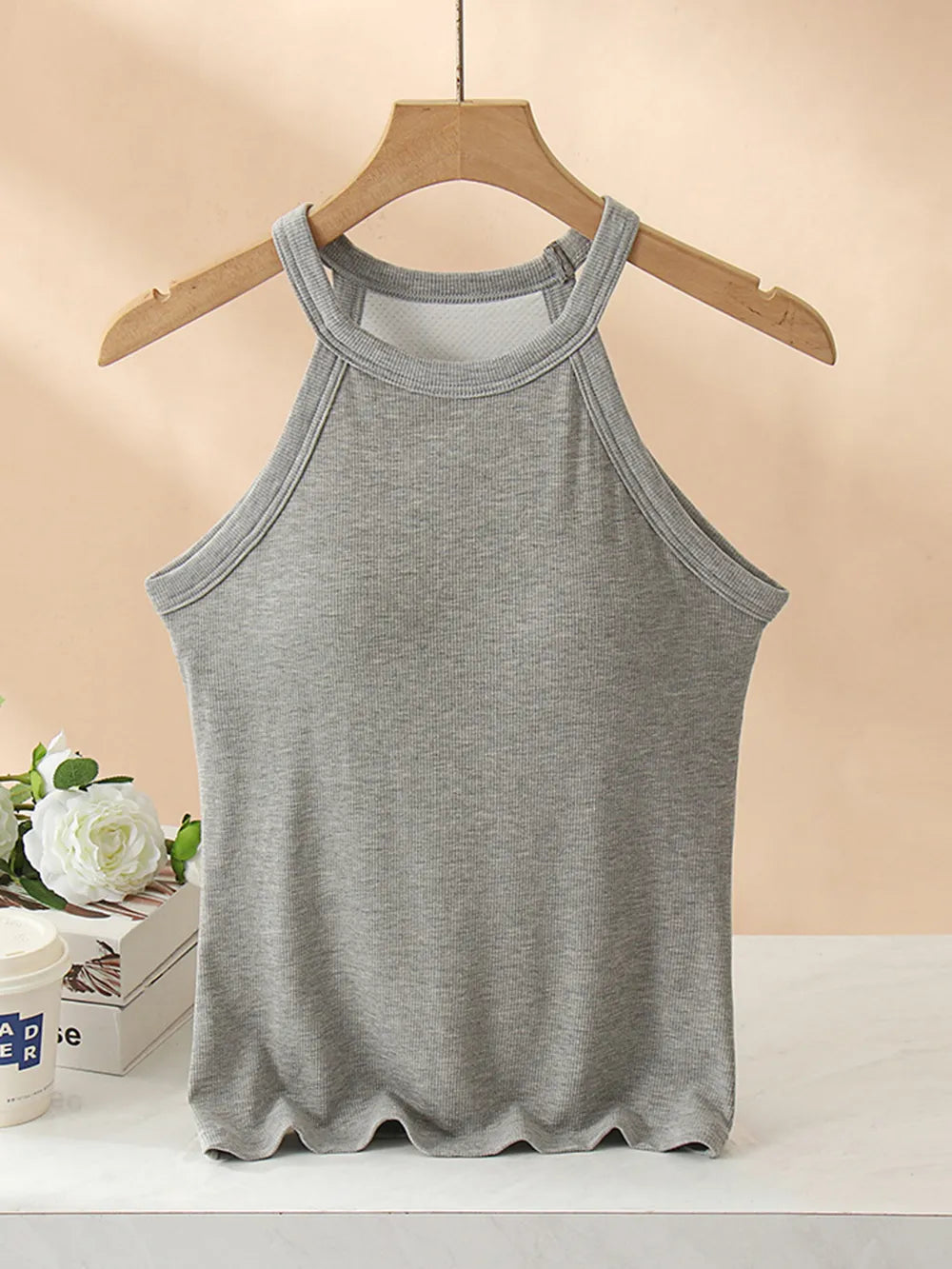 Classic Fit Tank Top With Built In Bra