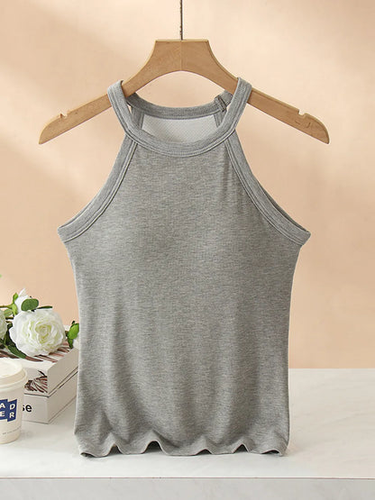 Classic Fit Tank Top With Built In Bra